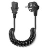 GELRHONR 3 Pin IEC Power Cable, 90° Angled CEE 7/7