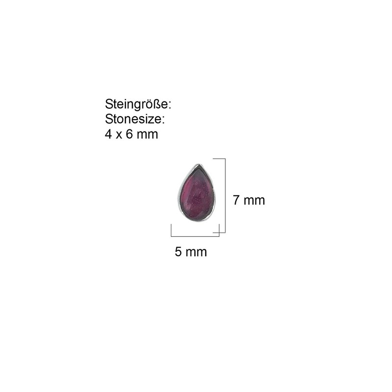 Stud Earrings 925 Silver Gemstone Earrings Real Silver Women's Sterling