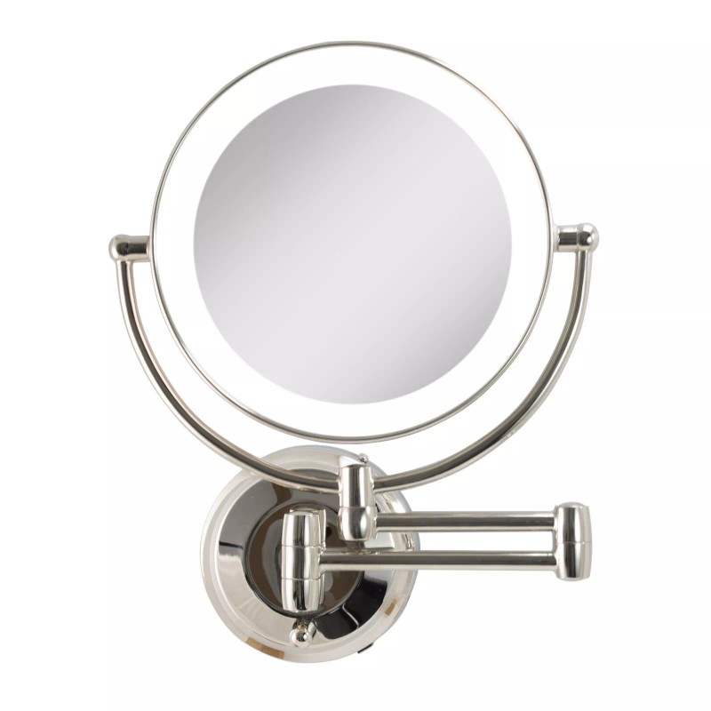 Zadro LED Wall Mounted Makeup Mirror w/ 10X/1X Magnification &
