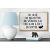 Femer Wooden Sign Saying 12 x 18 cm Der Hare