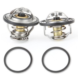MITZONE Kit de termostato delantero y trasero con sello compatible con Chevy Silverado 2500 HD 3500 Express 2500 3500 GMC Sierra 2500 HD 3500 Savana 2500 3500 6.6L Diesel