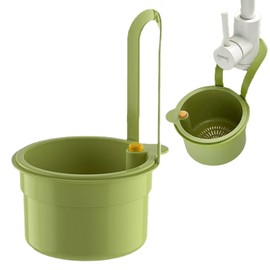 SKDFHOD Sink Strainer for Sink, Hangable, Sink Strainer with Push Button for Hanging, Sink Strainer Clogging Protection, Kitchen Drain Sink, for Washing/Organising in the Kitchen