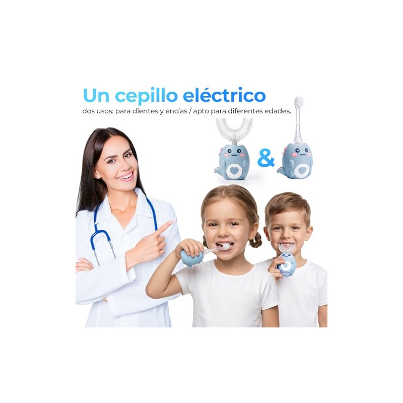 Cepillo Dientes Electronico Niños Diseño Forma Modos Cepillado Electrico Infantil