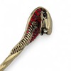 Golstone Metal & Red Crystal Cobra Snake Hair Stick -
