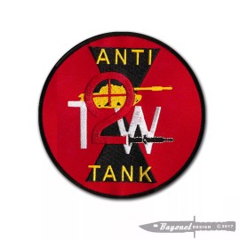 7th Infantry Division - Anti Tank (TOW)  - 4 3/4 inch embroidered patch w/ wax