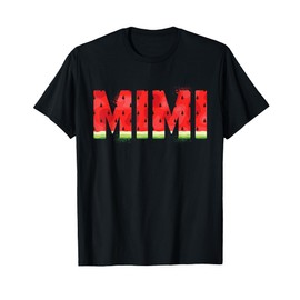 Funny Mimi Watermelon Summer Fruit Family Matching Birthday T-Shirt