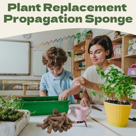 ZDL Growth Sponges, 24 Pieces Propagation Sponges for Hydroponics, Replacement Growing Sponges, Hydroponics Garden Accessories