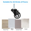 PATIKIL 1.5 Inch Threaded Swivel Wheels, 360 Degree Rotation PU