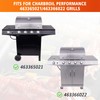 Hisencn Grill Griddle Flat Inserts for Charbroil Performance 463365021, 463366022,