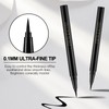 Apooliy Liquid Eyeliner with Eye Liner Stencils,Waterproof Eyeliner Pen with