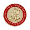 Hero's Valor St. Florian Patron Saint of Firefighters Challenge Coin