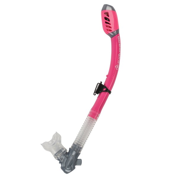 Oceanpro By Oceanic Enzo Dry Snorkel with Built in Whistle (Pink)