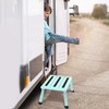 DEPSUNNY Adjustable Height Aluminum RV Step, Stable Foldable Platform Step