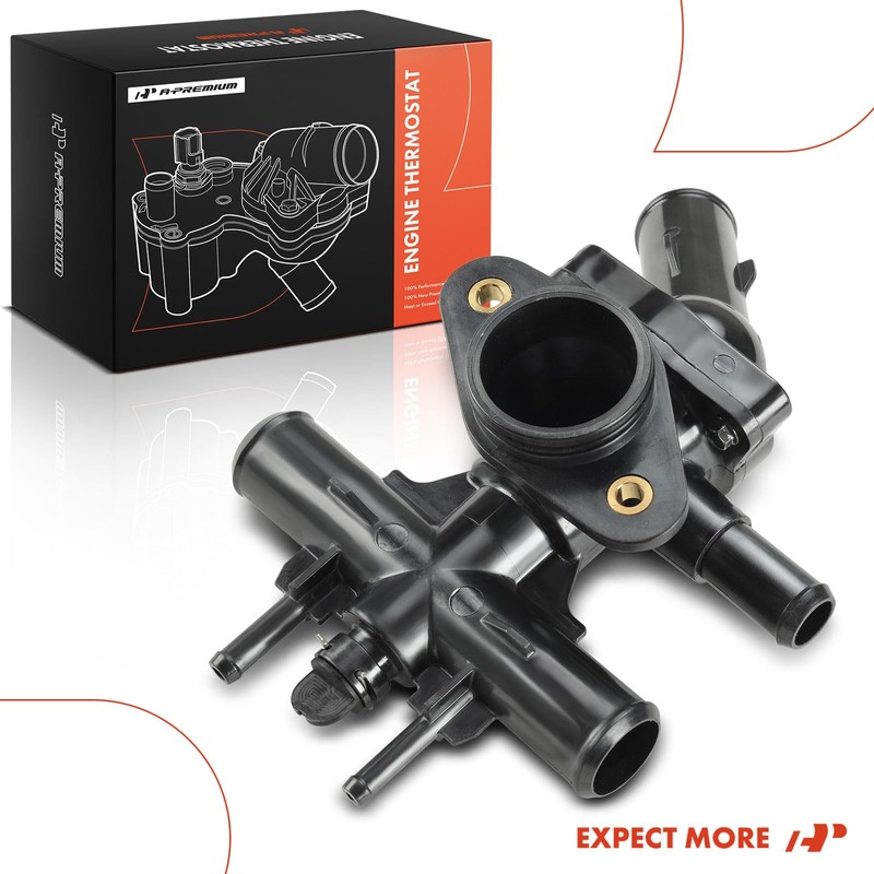 A-Premium Thermostat Housing Compatible with Ford Five Hundred Freestyle Mercury