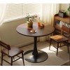 MDF Top Steel Base Tulip Modern Dining/Kitchen/Coffee Table 24 Inch