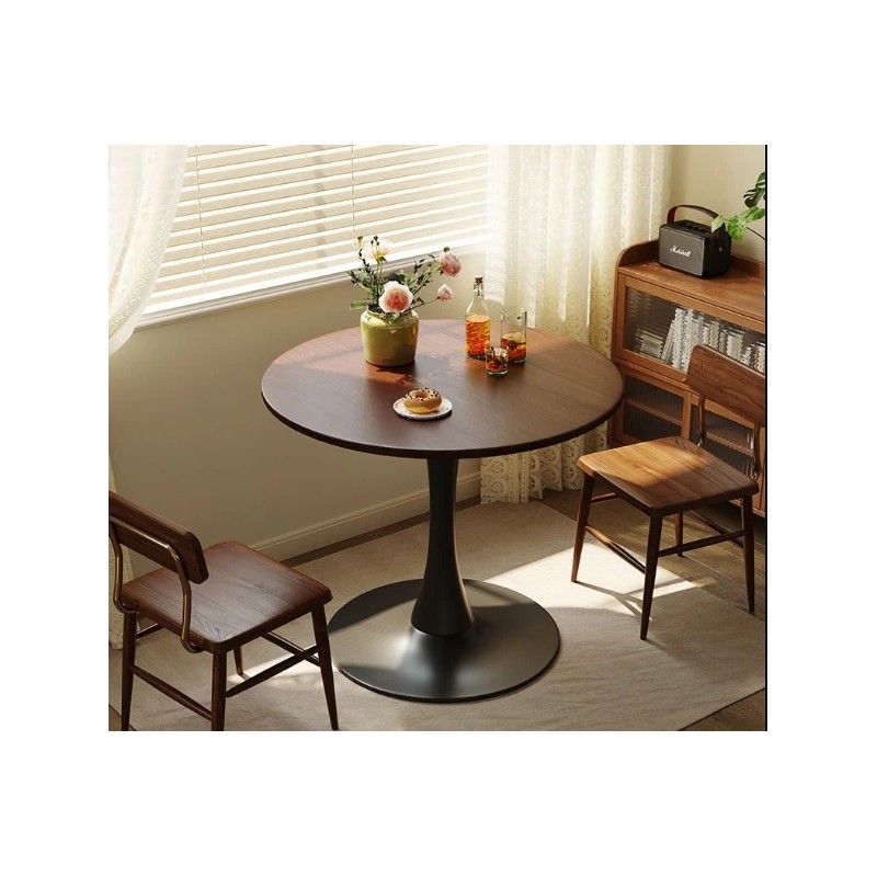 MDF Top Steel Base Tulip Modern Dining/Kitchen/Coffee Table 24 Inch