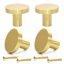 Pstyle. Drawer Pull Pull Brass Replacement Door Kitchen Furniture Cupboard PST-117 (25mm Set of 4)