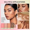 Paminify Cream Bronzer Stick,Contour Stick Facial Contouring Stick,Long Lasting Highlighter