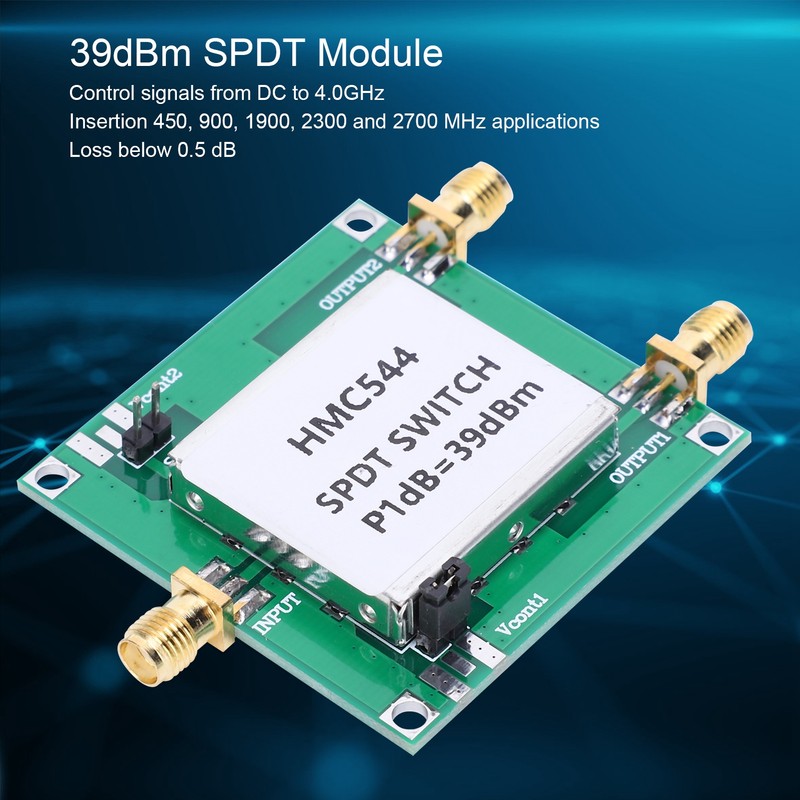 RF Switch Module SPDT High Input 39dBm 3‑5V Control HMC544