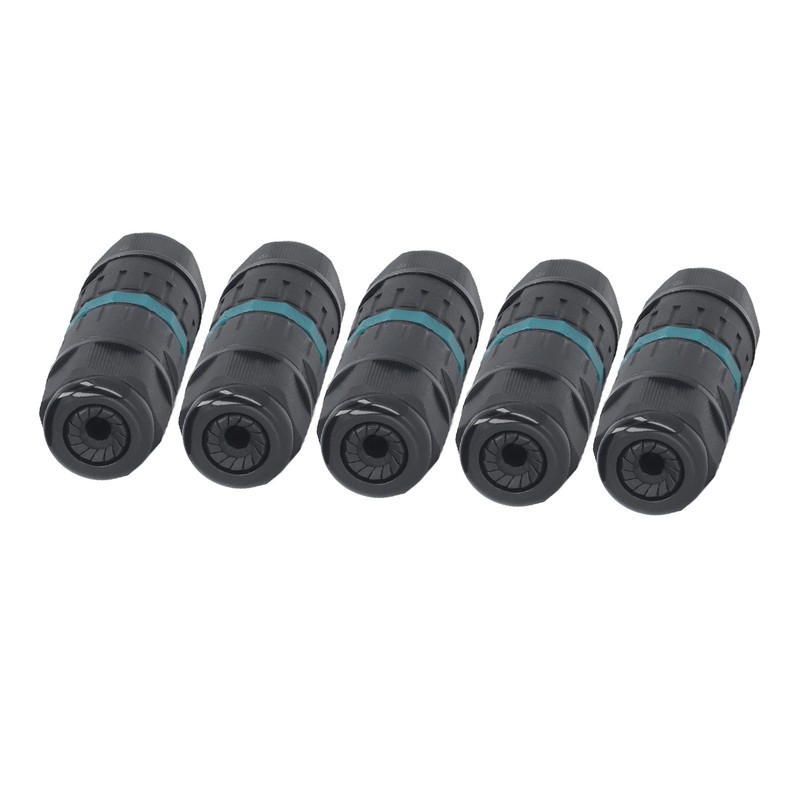 5Pcs Waterproof Connector M20 3pin 9-12mm Quick Connection Accessory for
