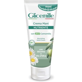 GLICEMILLE Crema de manos nutritiva, con glicerina, aceite de oliva y manzanilla orgánica, 100 ml