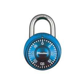 Master Lock Blue Master Lock Indoor 3 Digit Combination Padlock for Locker and Gym Use