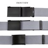Gelante Fully Adjustable Canvas Web Belt with Black Flip Top