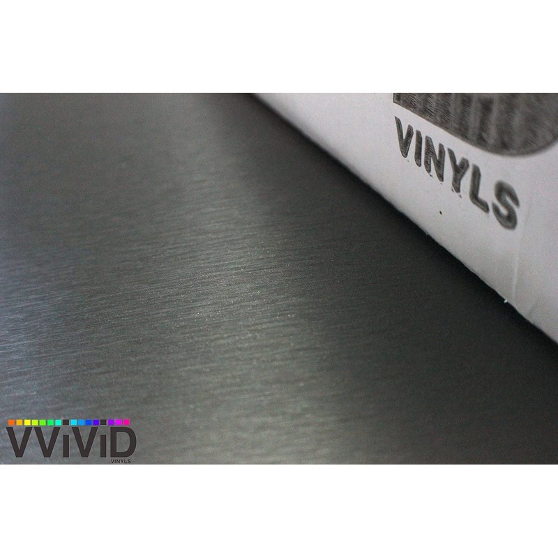 VViViD® XPO Dark Grey Brushed Metallic Car Wrap Vinyl Roll