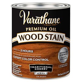 Rust-Oleum Varathane 211722H Premium Wood Stain, Quart, Traditional Cherry