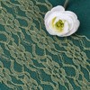 Chstarina 15cm x 25m Green Table Runner, Thin Mesh Table