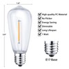 CXLHO 12Pack E17 LED Bulbs ST40 Replacement Light Bulbs, 0.6Watt