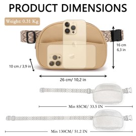 Vezluax Cross Body Bag Bum Bag Stylish Bumbags for Ladies Fashionable Fanny Pack for Women Waist Packs Women's Bumbag Belt Bags Gifts for Women Earth Yellow