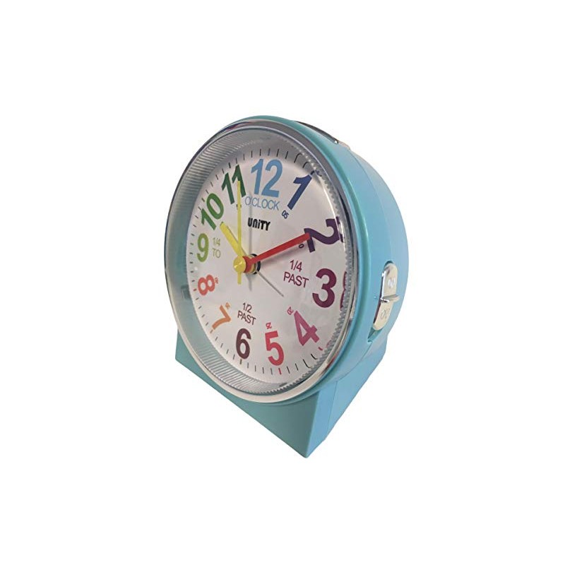Unity Children's Beep Alarm Clock-49027, Baby Blue, 10.5 x 10.5