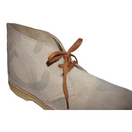 Shoeslulu 20" Premium Oxford Chukka Desert Boot Flat Cotton Canvas Shoe Laces (19.5 in. (50 cm), British Tan)