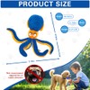 Tierglück Squeaky Dog Toy, Octopus Plush Crinkle Interactive Dog Toy