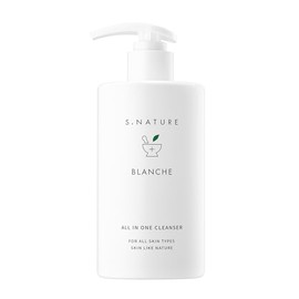 S.NATURE BLANCHE CLEANSER 260ml | All in One, Mild, Moisture, Hyaluronic Acid, Beta-Glucan | 8.79Fl Oz
