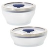 Anyday 4-Pc Microwave Cookware & Glass Food Storage Set with