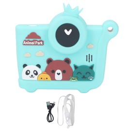 Kids Digital Camera 40MP Children Camera with 2.4 Inch HD IPS Screen Front Back Dual Lens 1080P Compact Small Camera for Boys Girls Kids Green