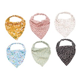 SAFIGLE 6Pcs Floral Head Scarves for Women Elastic Bandana Headbands Soft and Comfortable Hair Wraps for Makeup Spa and Daily Use
