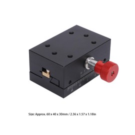 X-Axis Displacement Platform, 40 mm Travel, Rack and Pinion, Manual Fine Adjustment, Small Accuracy, Dovetail Guides