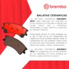 BREMBO Balatas Cerámicas Traseras Compatible con MITSUBISHI LANCER de 2008