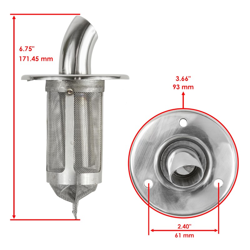 Caltric Exhaust Muffler Spark Arrester Outlet Compatible with Yamaha Grizzly