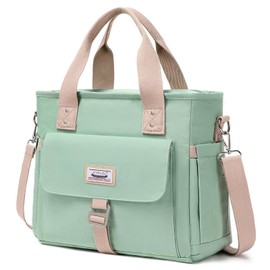 KYALOU Medium Tote Purse Bag for Women, Waterproof Top Handle Bags Shoulder Crossbody Handbag for Work Schoool Gym Beach Travel Shopping Grocery - Green