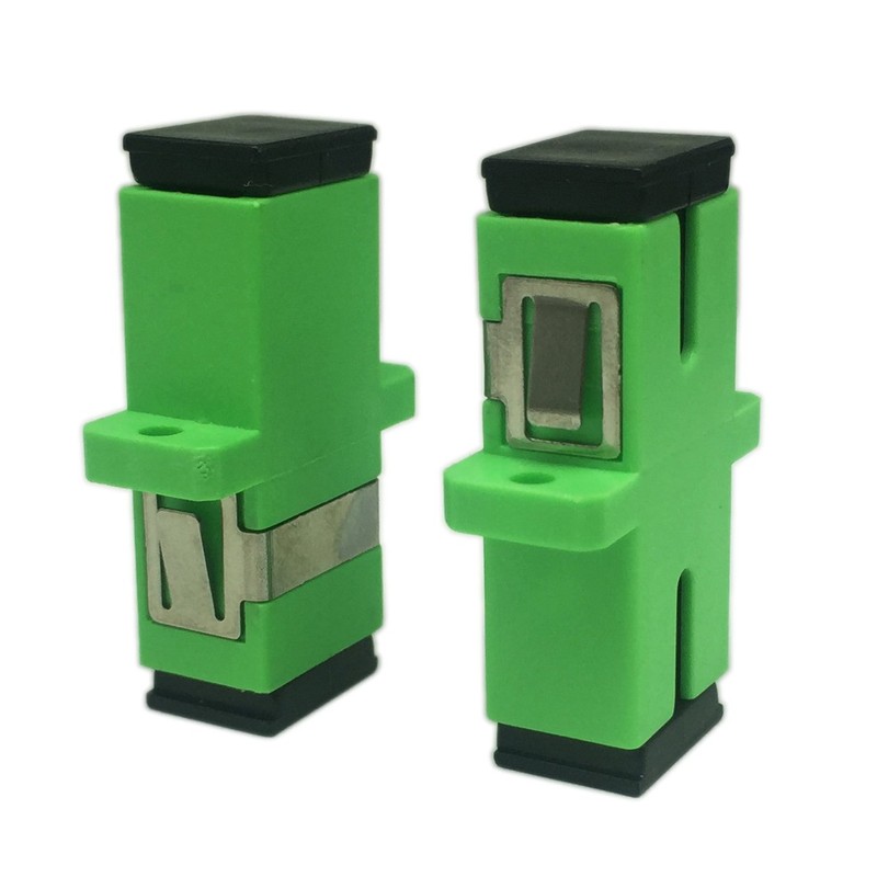 CERRXIAN SC Fiber Optic Adapter Female to Female APC Simplex