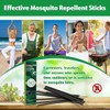 Extra Large Mosquito Repellent Sticks 24 Pack, Natural Outdoor Patio
