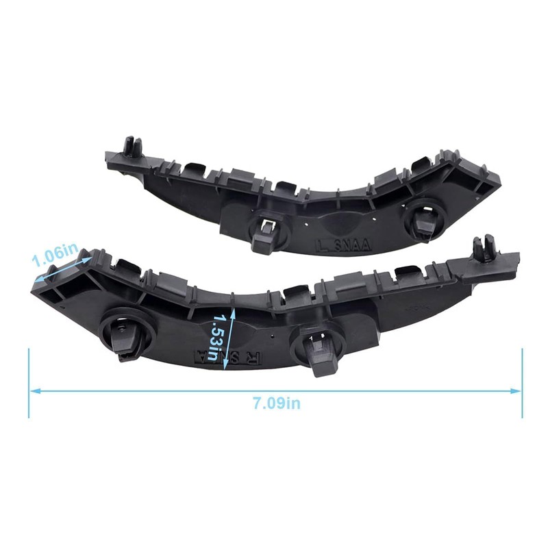 SecosAutoparts Par de soportes de parachoques delantero compatibles con Honda