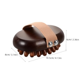 SAFIGLE Handheld Meridian Massage Brush with Natural Wood Design Acupoint Body Massager for Back Legs Scalp Reusable Spa Tool to Relax Muscles and Promote Wellness