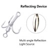 Willow Blade Fishing Lures Set, 10 Pcs Bladed Treble Hooks