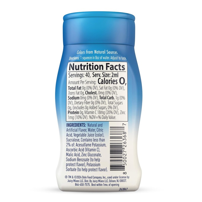 Dole Pineapple Whip Liquid Water Enhancer - Sugar Free &