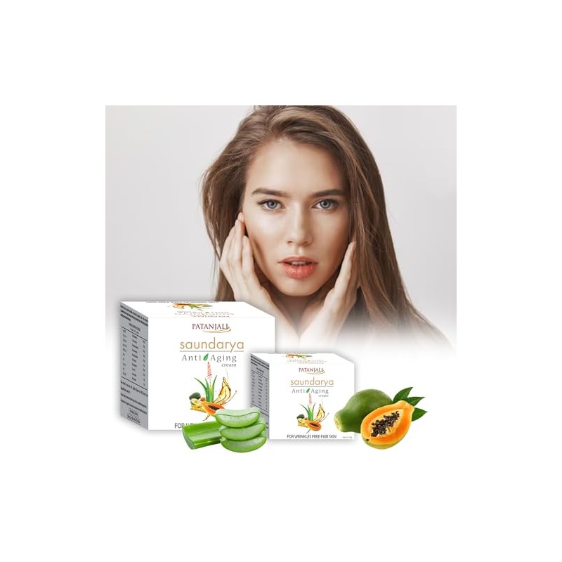 Patanjali Saundarya Anti Aging Face Cream, 15g